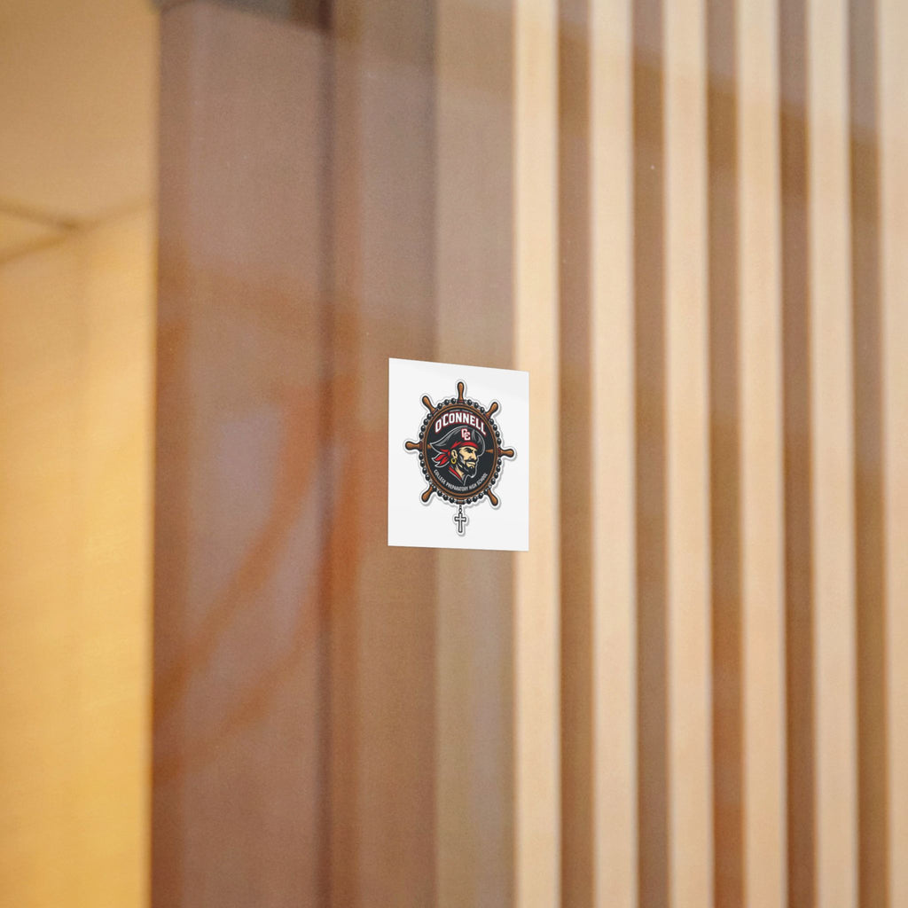 O'Connell Pirate Logo Die-Cut Sticker — School Mascot DTF Decal
