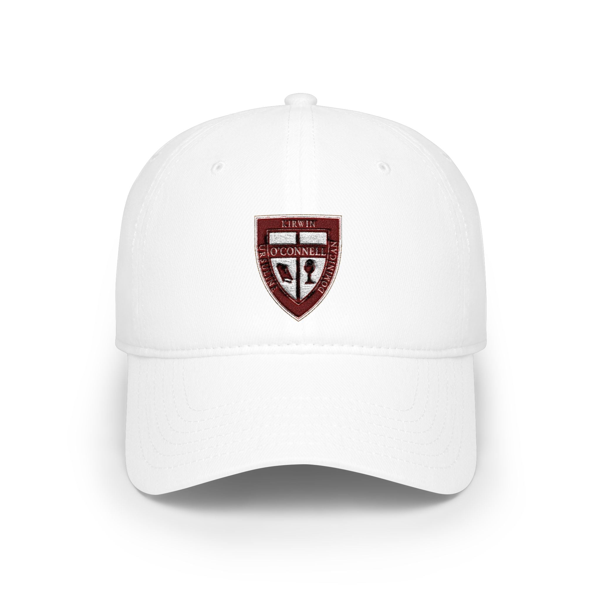 Embroidered Shield Logo Baseball Cap — Low Profile, Classic Team Hat