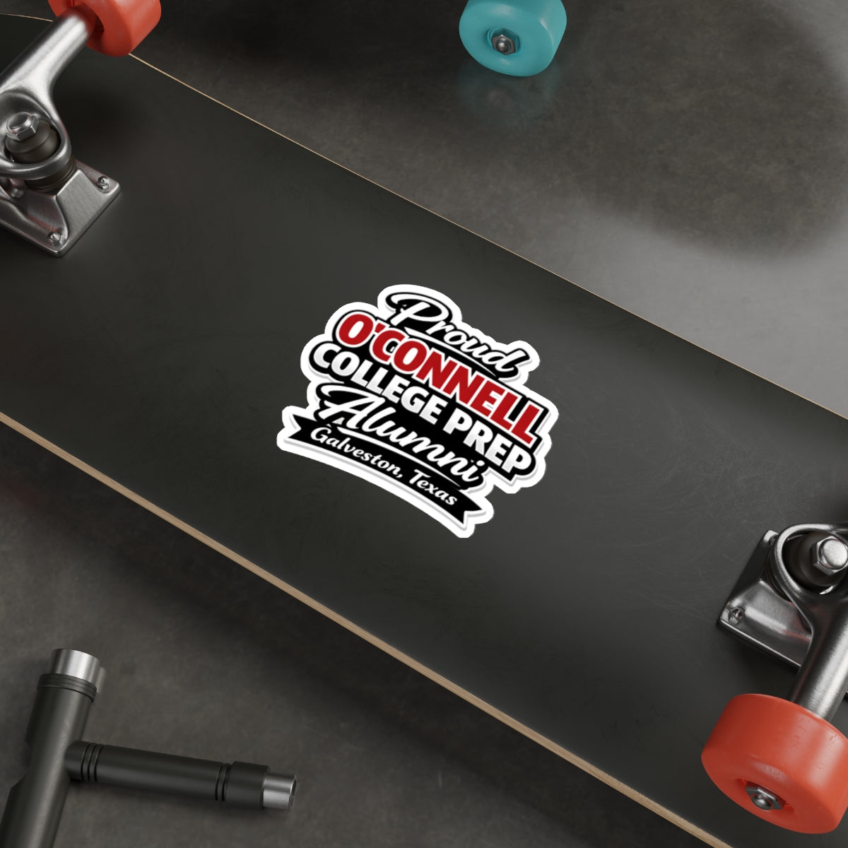 Proud O'Connell College Prep Alumni Die-Cut Sticker — Galveston, Texas