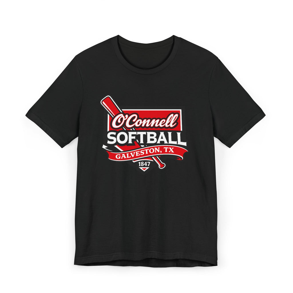 Softball Team T‑Shirt — O'Connell Softball Galveston, TX (Vintage Badge)