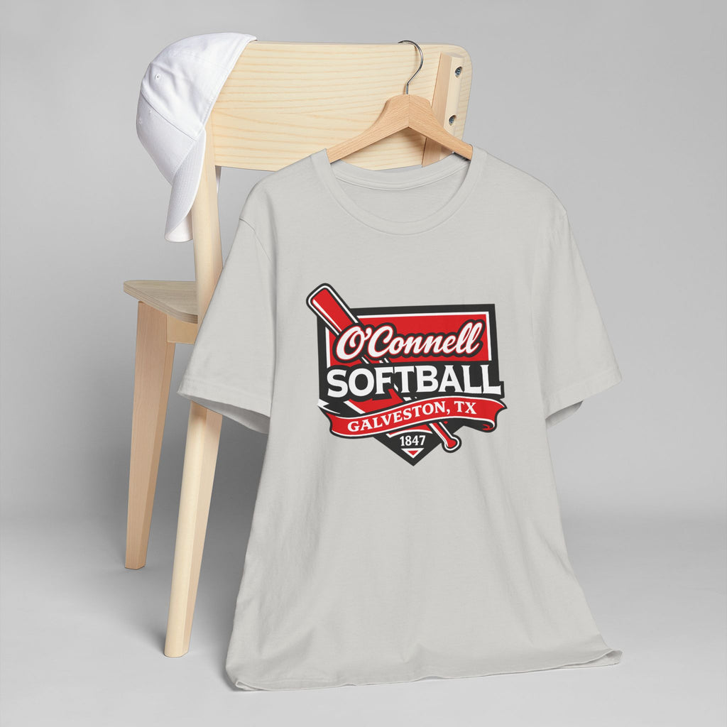 Softball Team T‑Shirt — O'Connell Softball Galveston, TX (Vintage Badge)