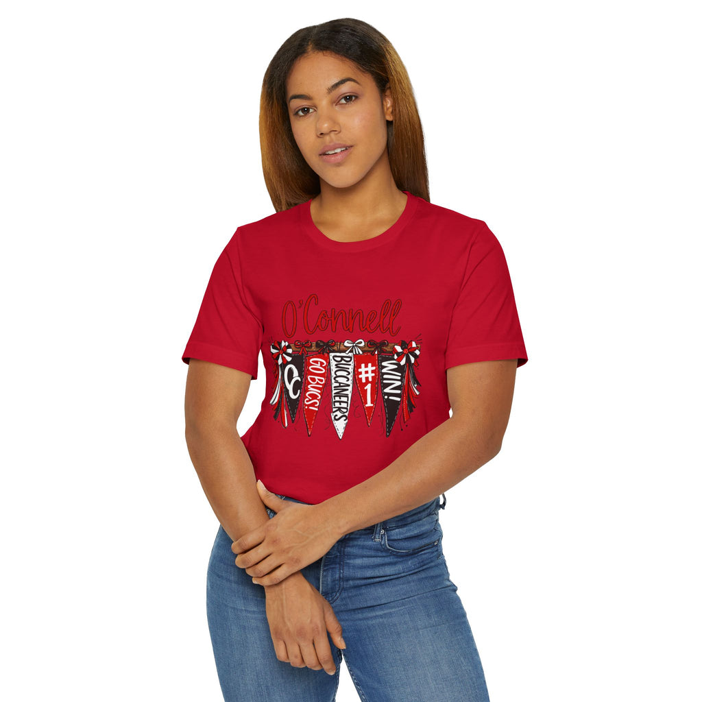 Personalized Pennant T-Shirt — Custom 'O'Connell' Go Bucks Fan Tee