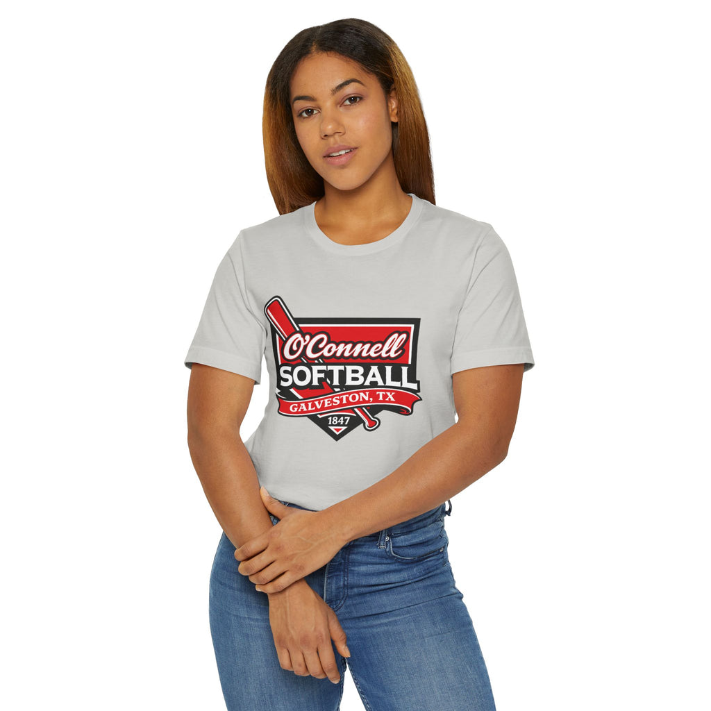 Softball Team T‑Shirt — O'Connell Softball Galveston, TX (Vintage Badge)