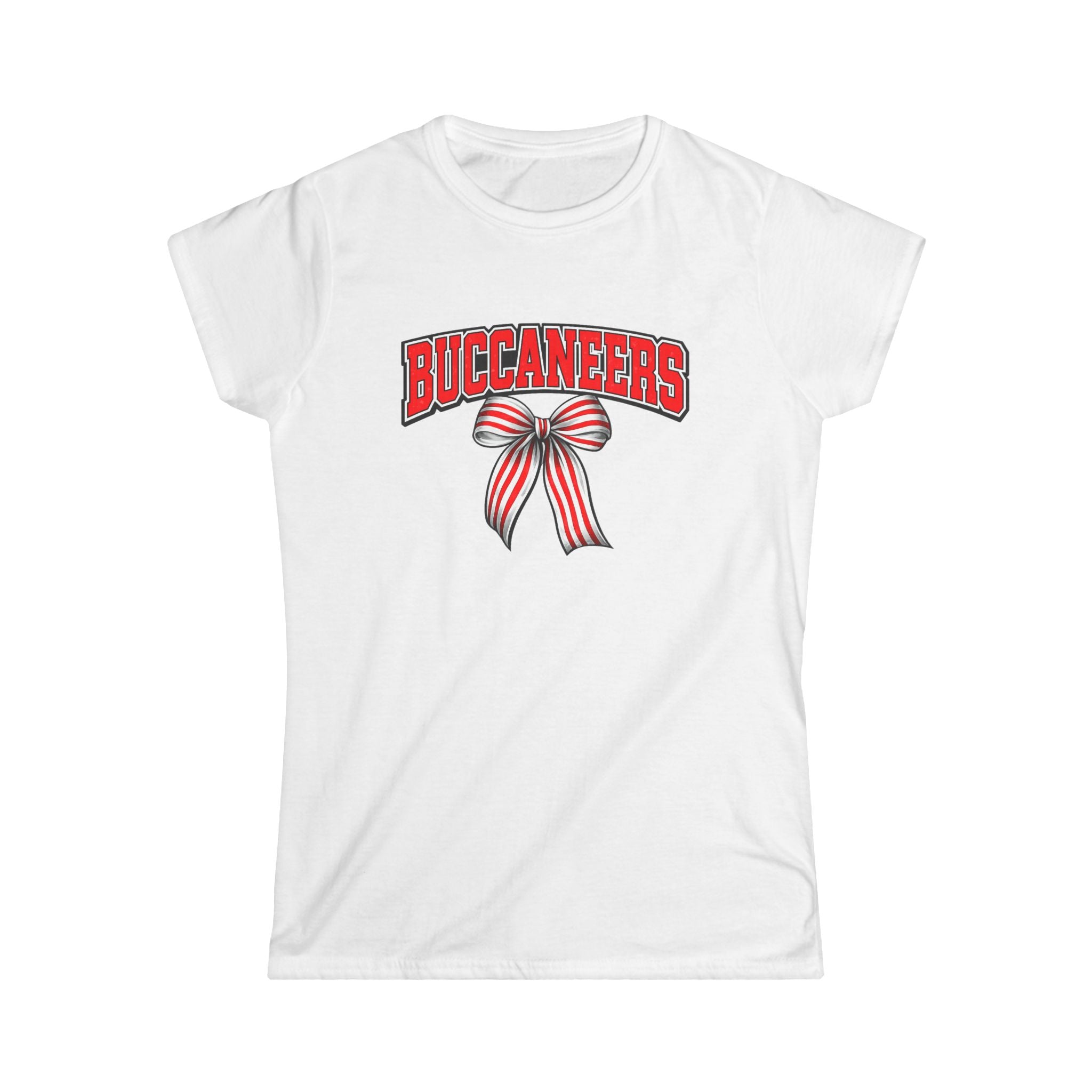 Buccaneers Ribbon Tee — Women's Fitted Tee