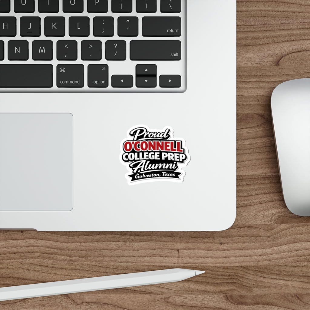 Proud O'Connell College Prep Alumni Die-Cut Sticker — Galveston, Texas
