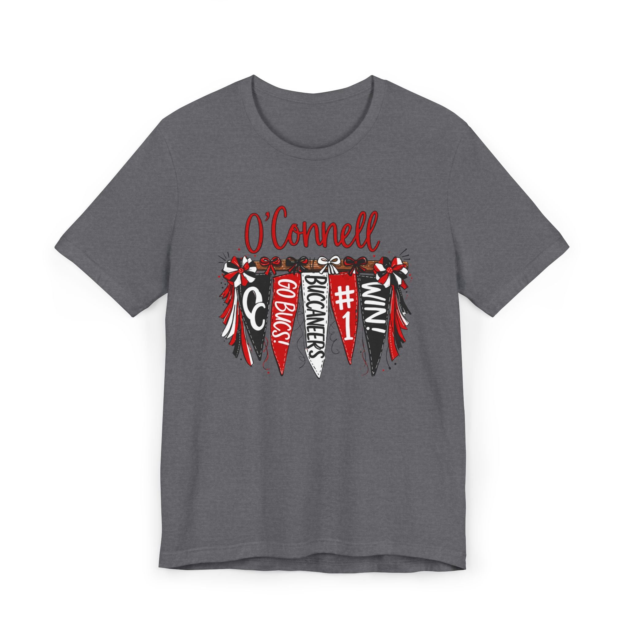 Personalized Pennant T-Shirt — Custom 'O'Connell' Go Bucks Fan Tee