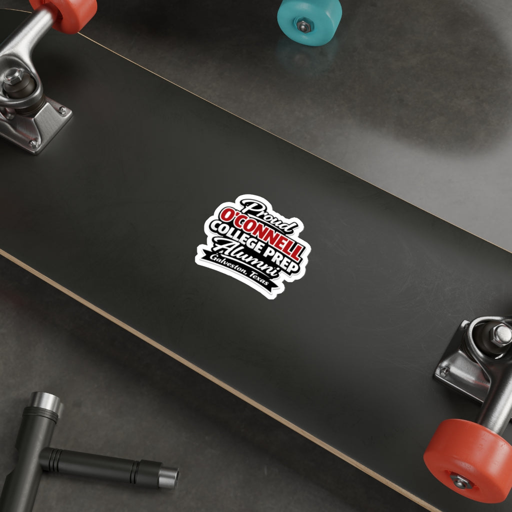 Proud O'Connell College Prep Alumni Die-Cut Sticker — Galveston, Texas