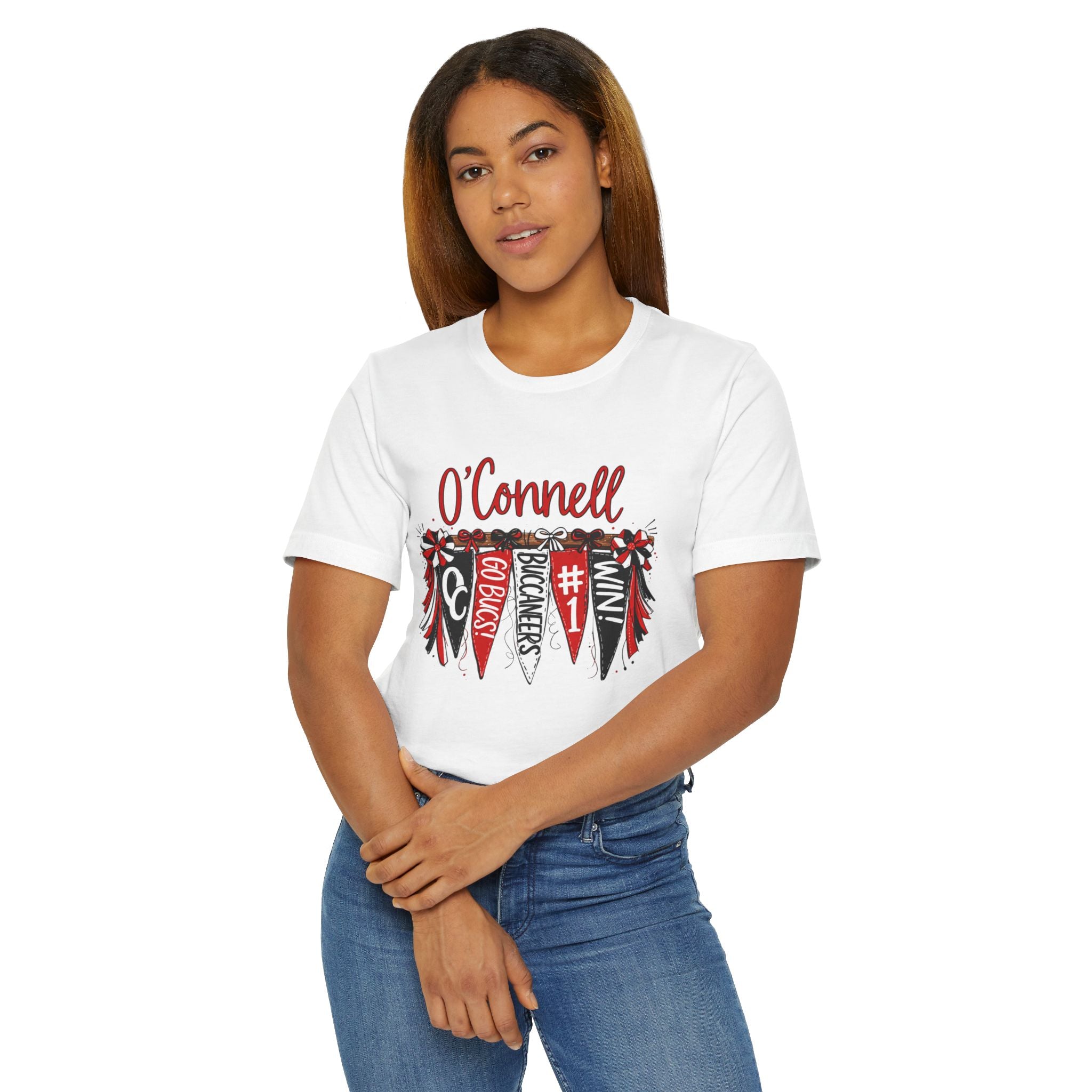 Personalized Pennant T-Shirt — Custom 'O'Connell' Go Bucks Fan Tee