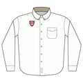 Unisex Embroidered Crest Long Sleeve Full Dress Uniform Shirt