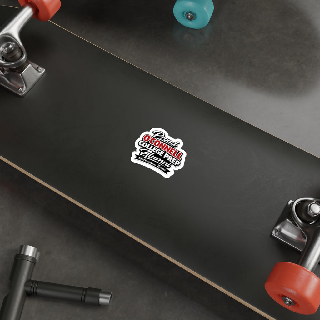 Proud O'Connell College Prep Alumni Die-Cut Sticker — Galveston, Texas
