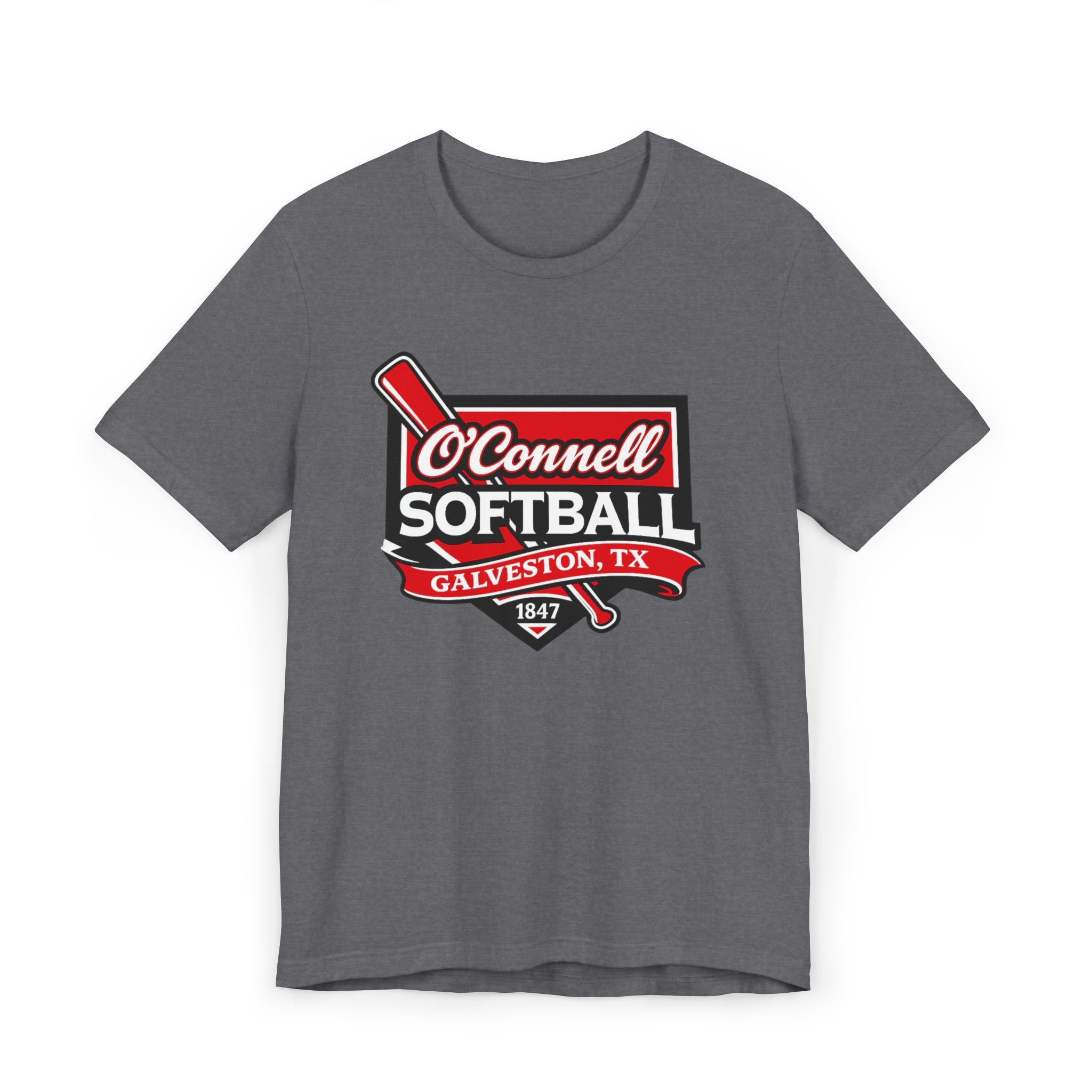 Softball Team T‑Shirt — O'Connell Softball Galveston, TX (Vintage Badge)