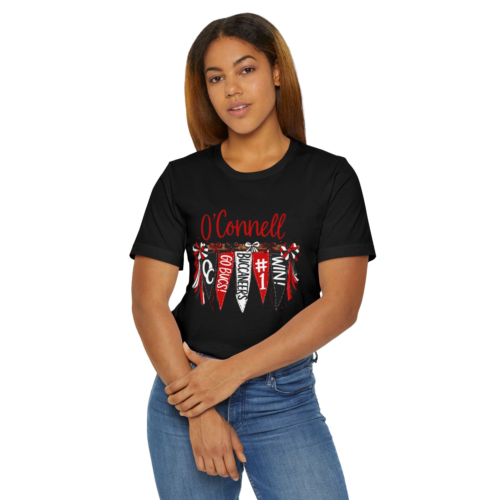 Personalized Pennant T-Shirt — Custom 'O'Connell' Go Bucks Fan Tee