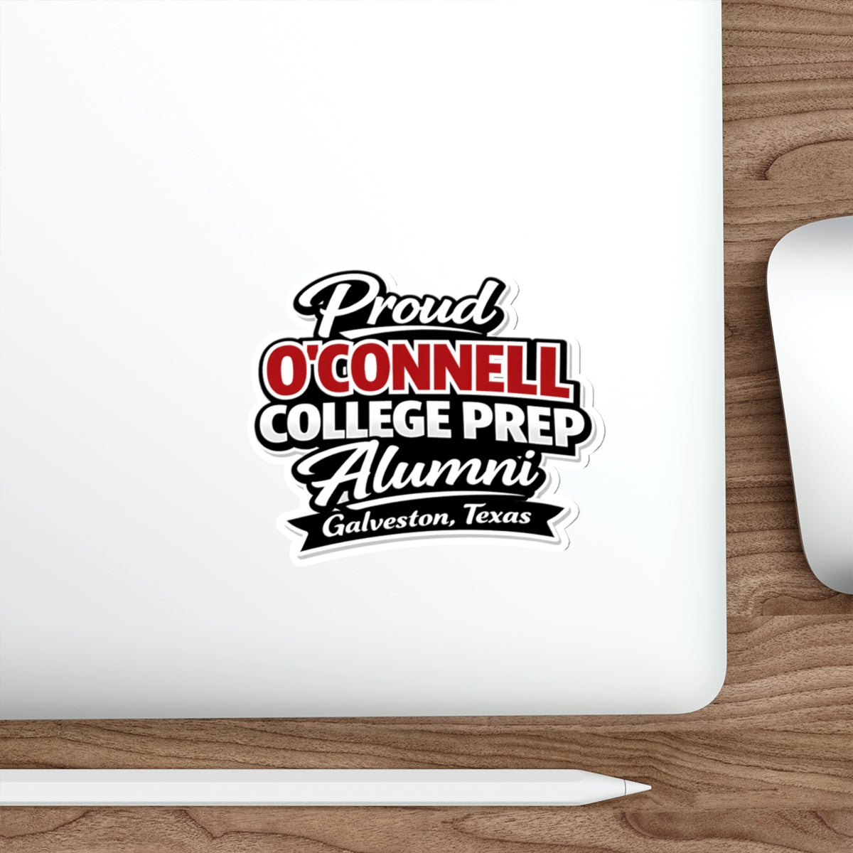 Proud O'Connell College Prep Alumni Die-Cut Sticker — Galveston, Texas