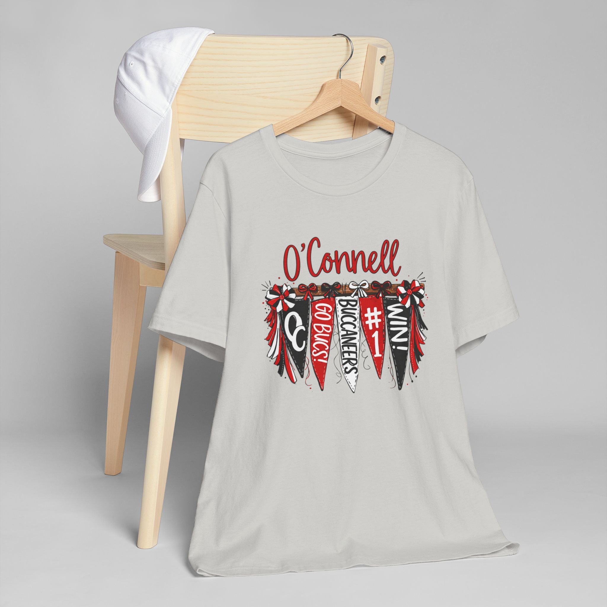 Personalized Pennant T-Shirt — Custom 'O'Connell' Go Bucks Fan Tee