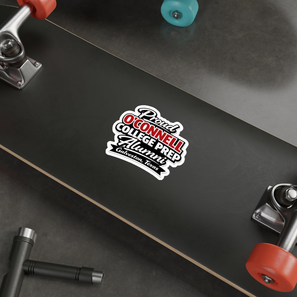Proud O'Connell College Prep Alumni Die-Cut Sticker — Galveston, Texas