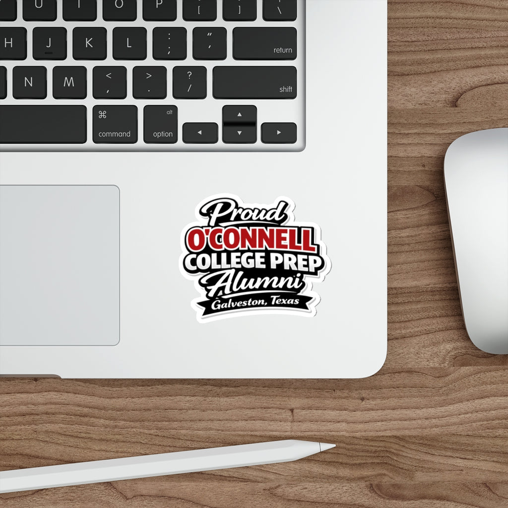 Proud O'Connell College Prep Alumni Die-Cut Sticker — Galveston, Texas