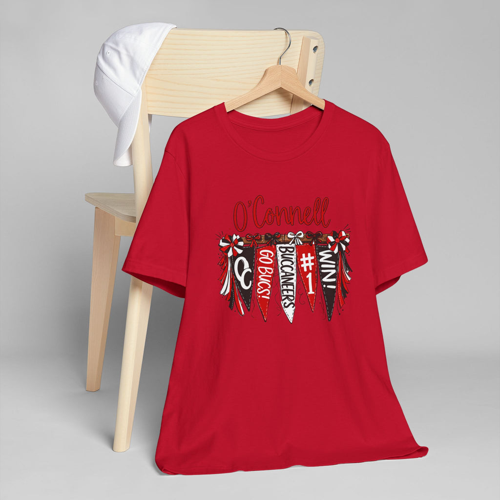 Personalized Pennant T-Shirt — Custom 'O'Connell' Go Bucks Fan Tee