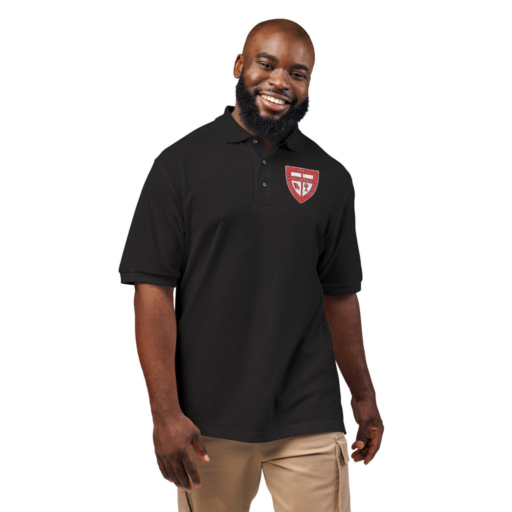 Uniform Embroidered Shield Polo — Unisex