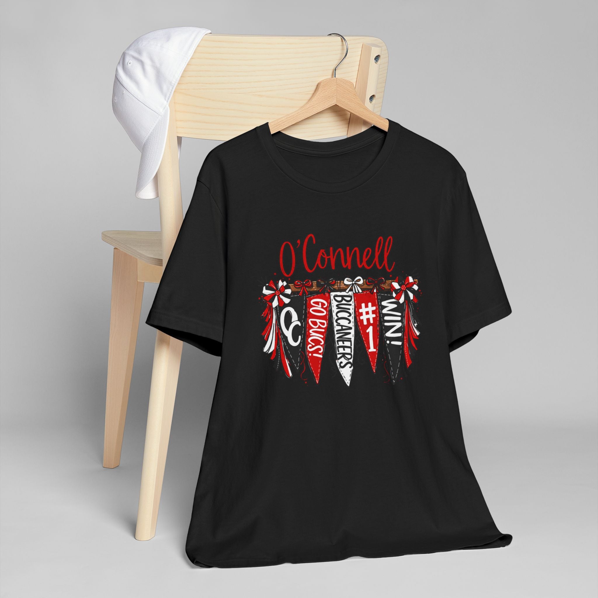 Personalized Pennant T-Shirt — Custom 'O'Connell' Go Bucks Fan Tee