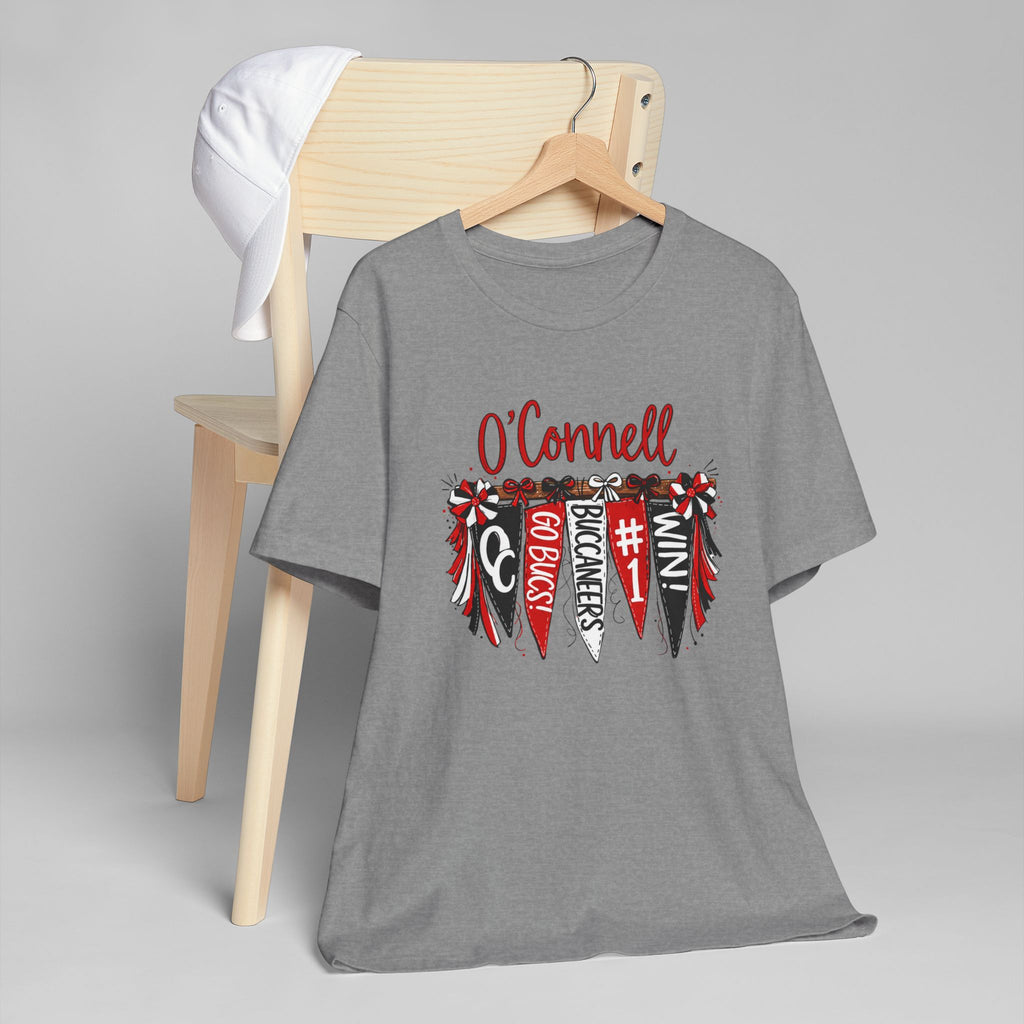 Personalized Pennant T-Shirt — Custom 'O'Connell' Go Bucks Fan Tee