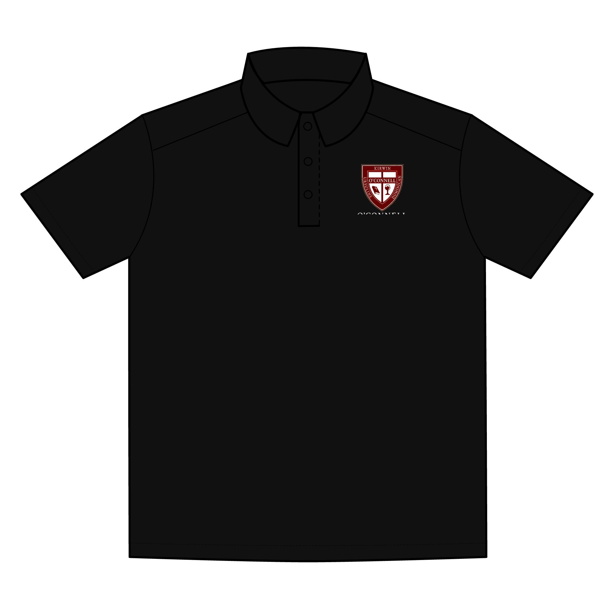 Men's Embroidered Crest Polo Shirt — Lightweight Snag‑Proof Work & School Uniform