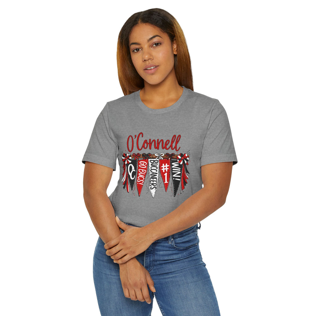 Personalized Pennant T-Shirt — Custom 'O'Connell' Go Bucks Fan Tee