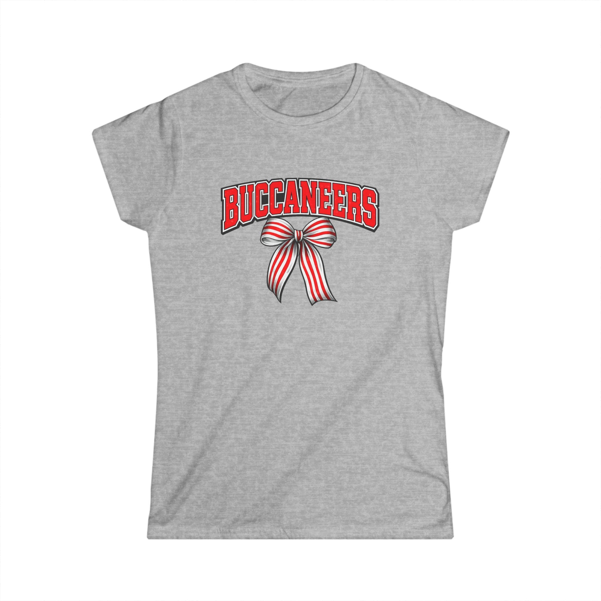 Buccaneers Ribbon Tee — Women's Fitted Tee
