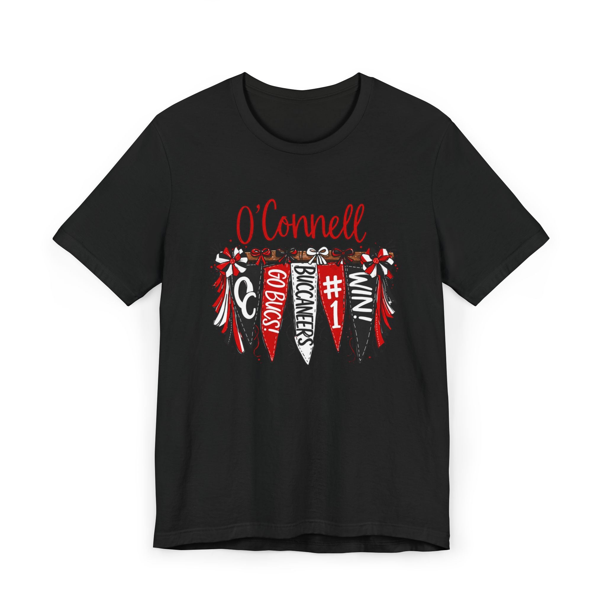 Personalized Pennant T-Shirt — Custom 'O'Connell' Go Bucks Fan Tee