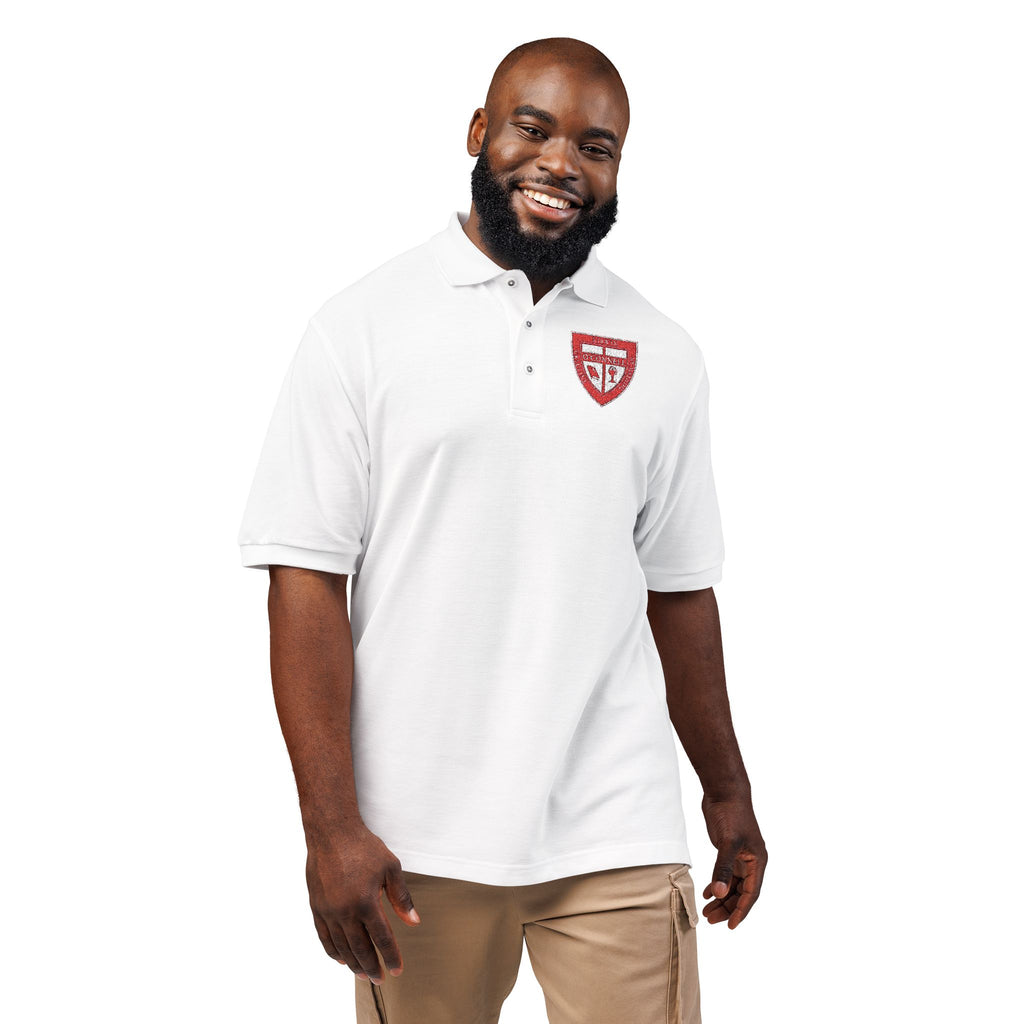 Uniform Embroidered Shield Polo — Unisex