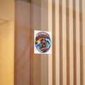 O'Connell Pirates Surfing Mascot Die-Cut Sticker