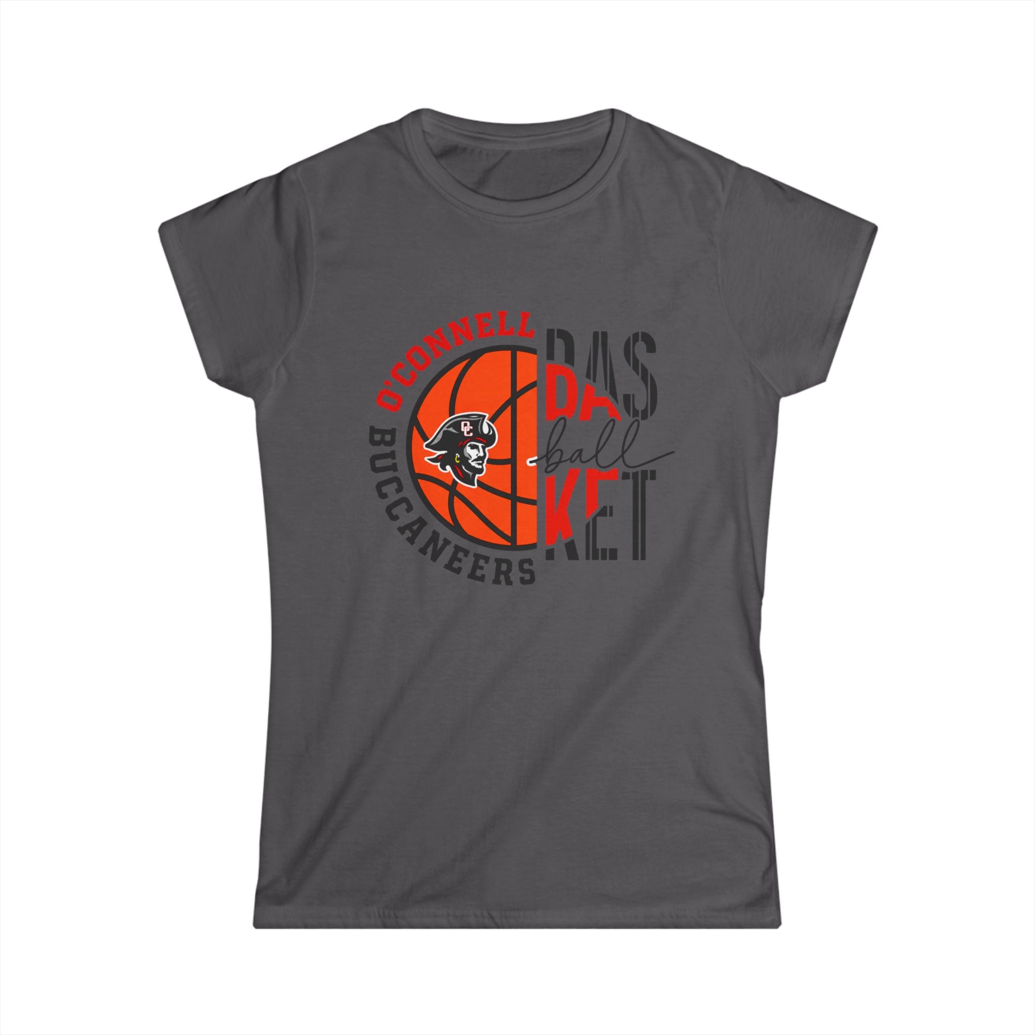 Basketball Buccaneers Women's Fitted Tee — O'Connell Basketball Team Shirt