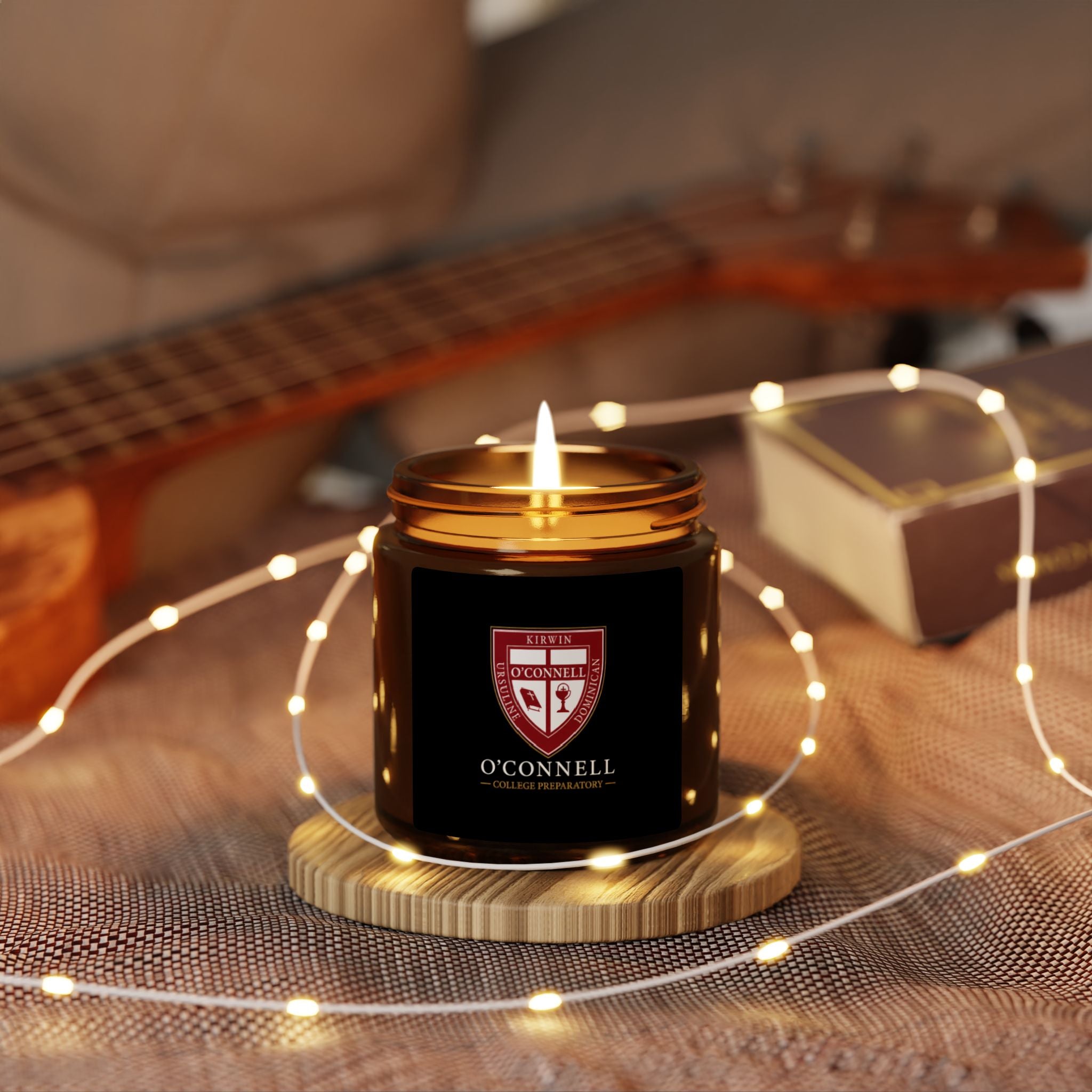O'Connell Scented Soy Candle — Amber Jar Aromatherapy Candle (Multi-Size)