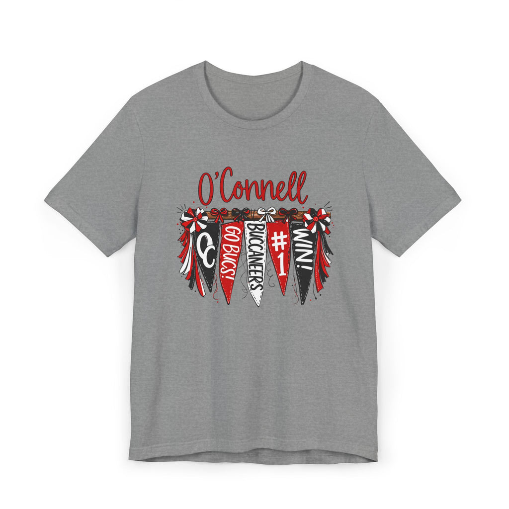Personalized Pennant T-Shirt — Custom 'O'Connell' Go Bucks Fan Tee