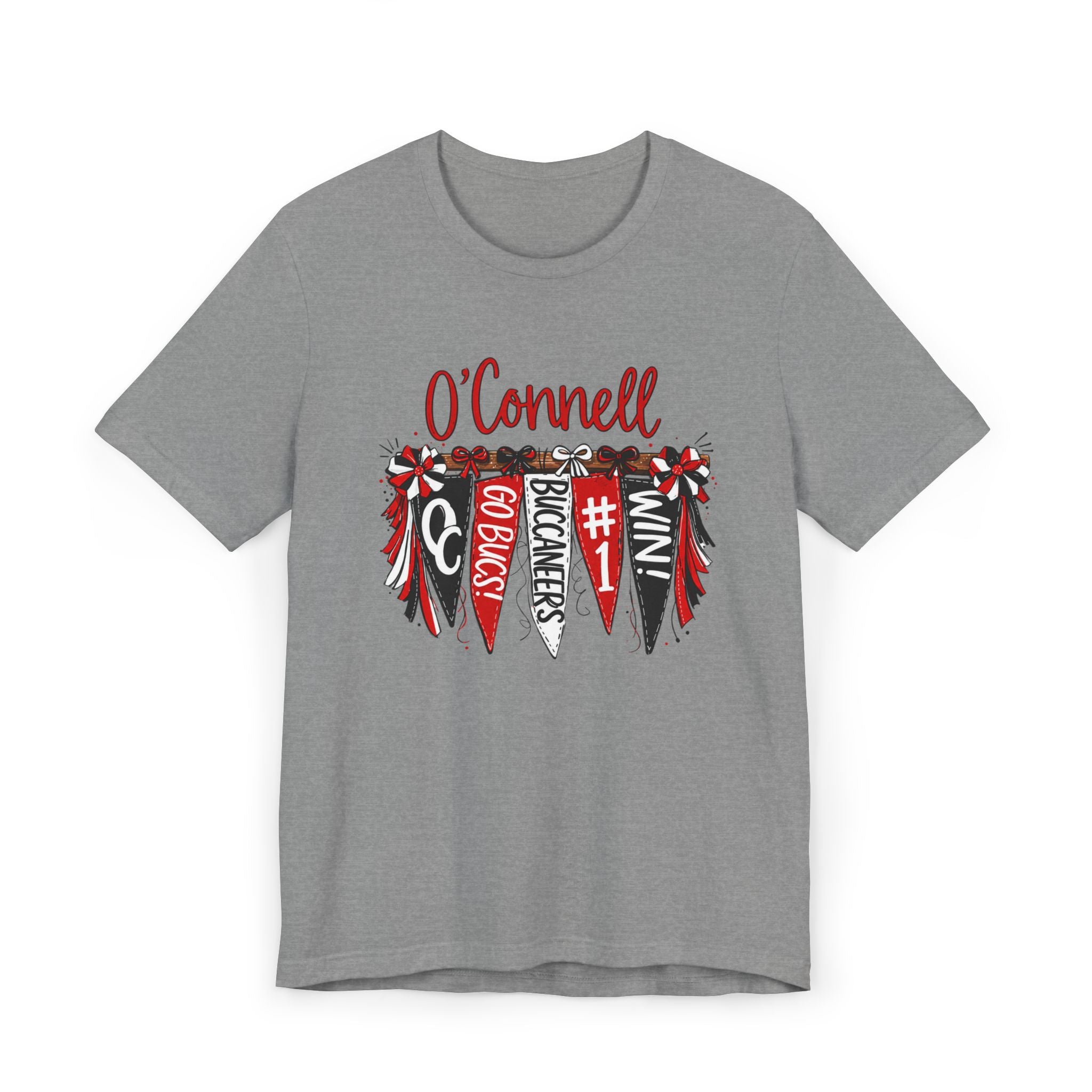 Personalized Pennant T-Shirt — Custom 'O'Connell' Go Bucks Fan Tee