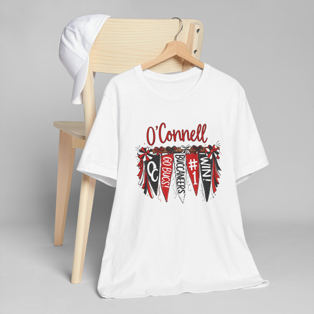 Personalized Pennant T-Shirt — Custom 'O'Connell' Go Bucks Fan Tee
