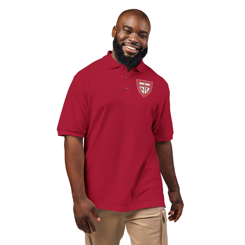 Uniform Embroidered Shield Polo — Unisex