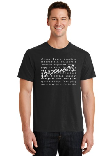 Buccaneers Typography Beach Washed Pigment-Dyed Tee