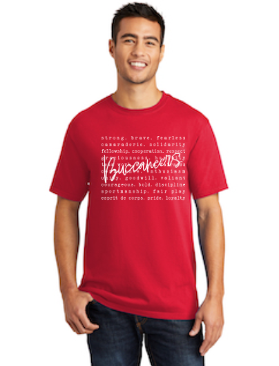 Buccaneers Typography Beach Washed Pigment-Dyed Tee