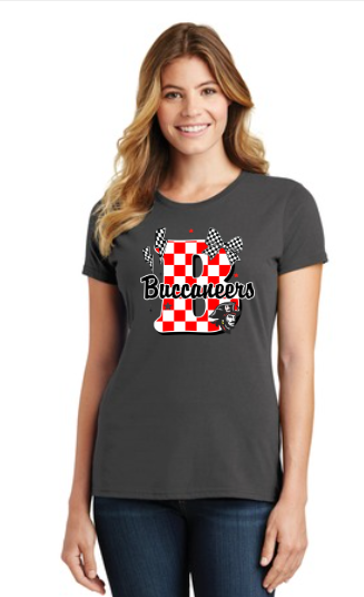 Ladies Checkered B Favorite Tee